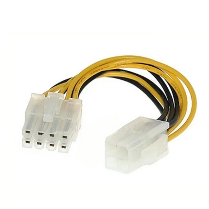 ATX 4 Pin Male to 8 Pin Female EPS Power Cable Cord Adapter CPU Power Supply Futural Digital Drop Shipping