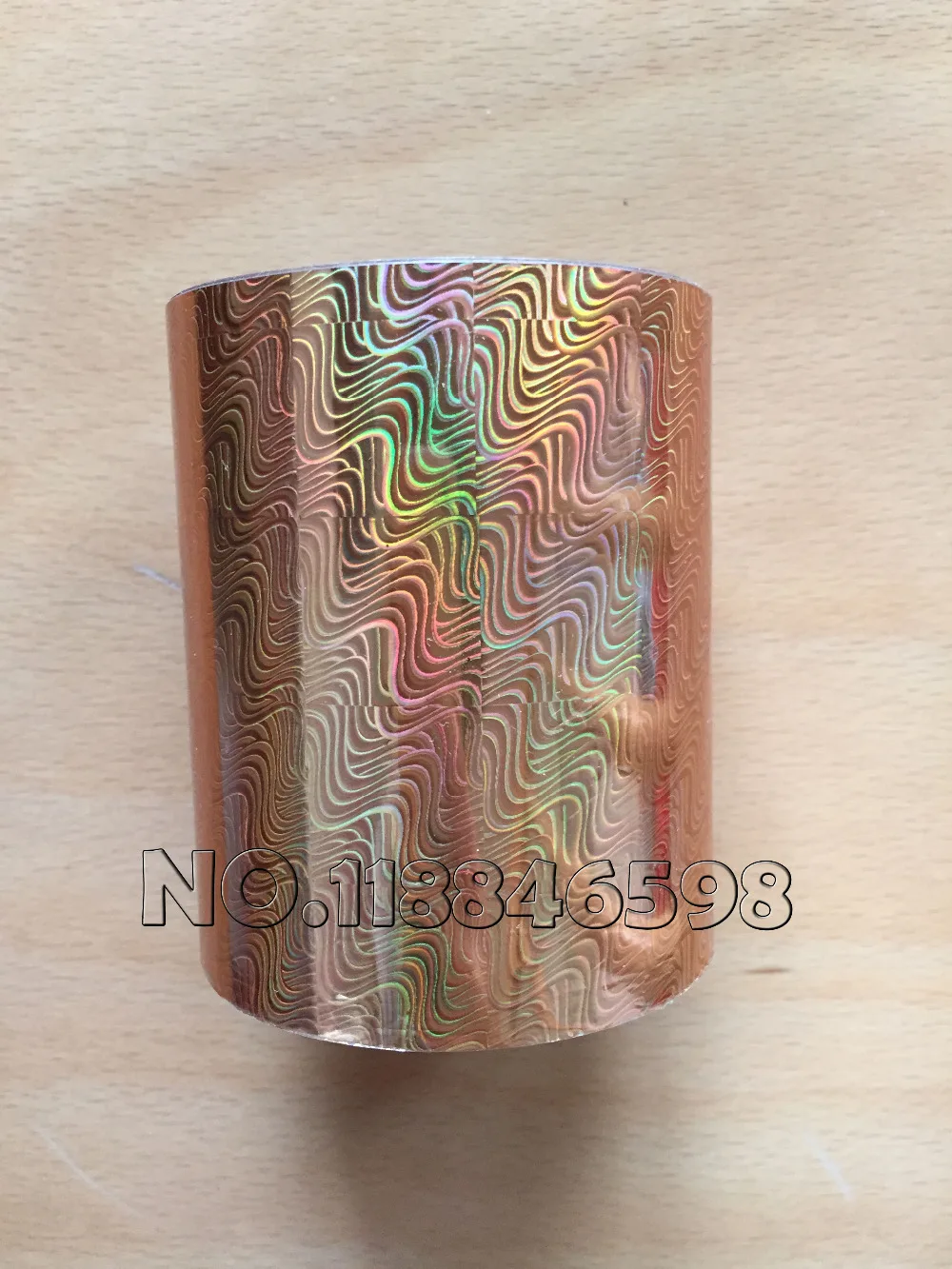 Holographic Foil Hot Stamping for Paper or Plastic Gold Color 80mmx120M DIY Beautiful Card