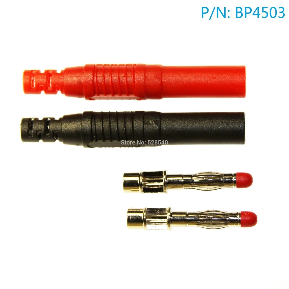 

2PCS bp4503 4mm full security banana plug type diy table pen 4mm s for hr o for ud ed plug