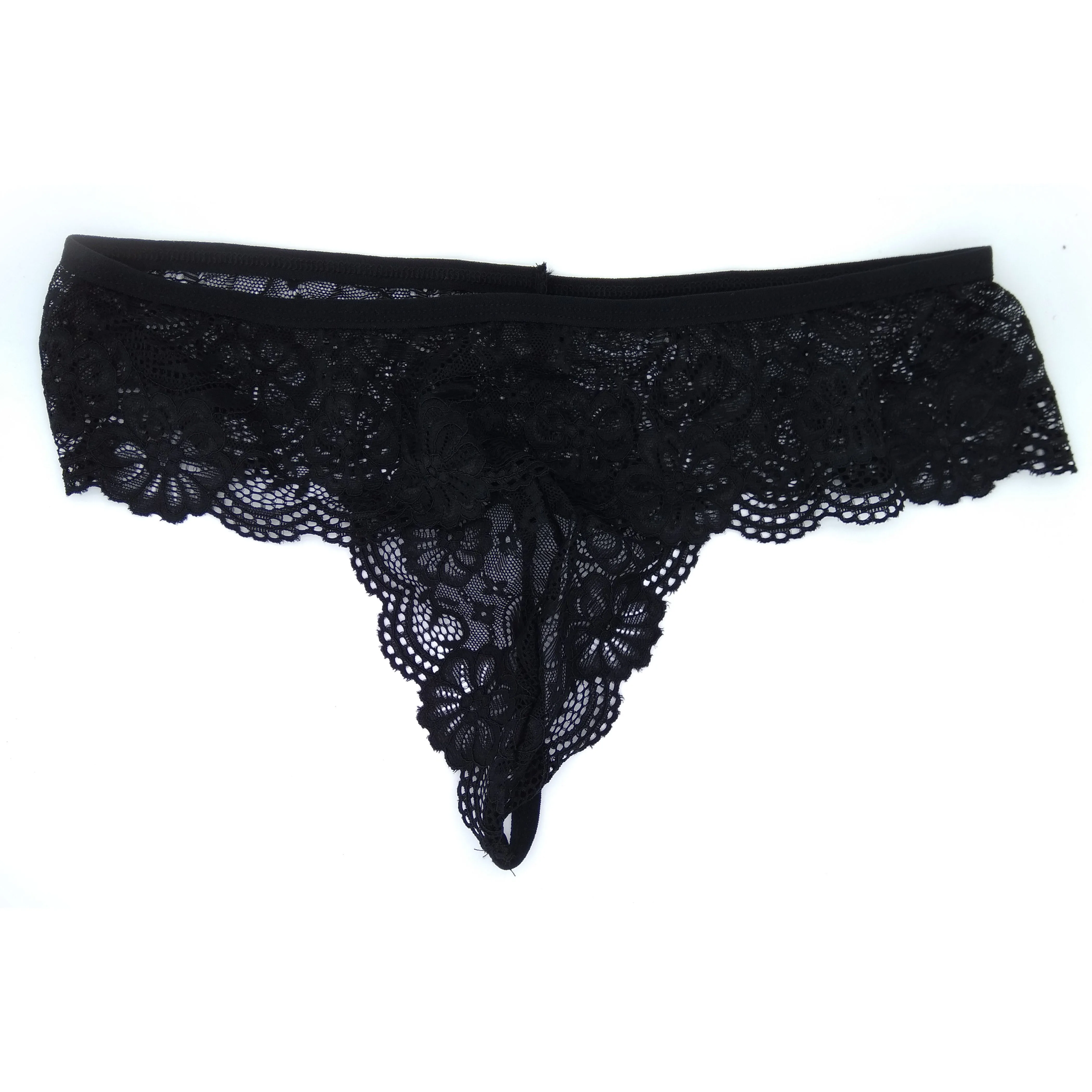 New Gay Mens Lingerie Underwear Lace G-string Lingerie Sexy Gay Mens Underwear Thongs Lacework Underwear Pouch Briefs Underpants