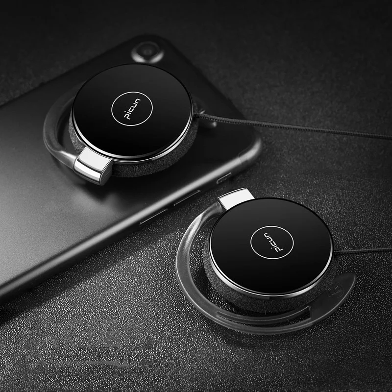 RUKZ L1 Stereo Ear Hook auricolari sportivi per smartphone con microfono auricolare cuffie da corsa HiFi auricolare per il controllo del Volume