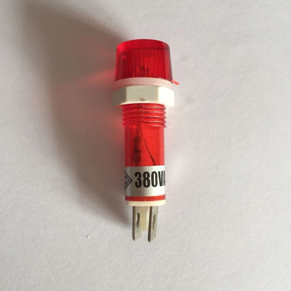 

2pcs AC 380V Neon Bulb Type Red Light Indicator Lamp Soldering