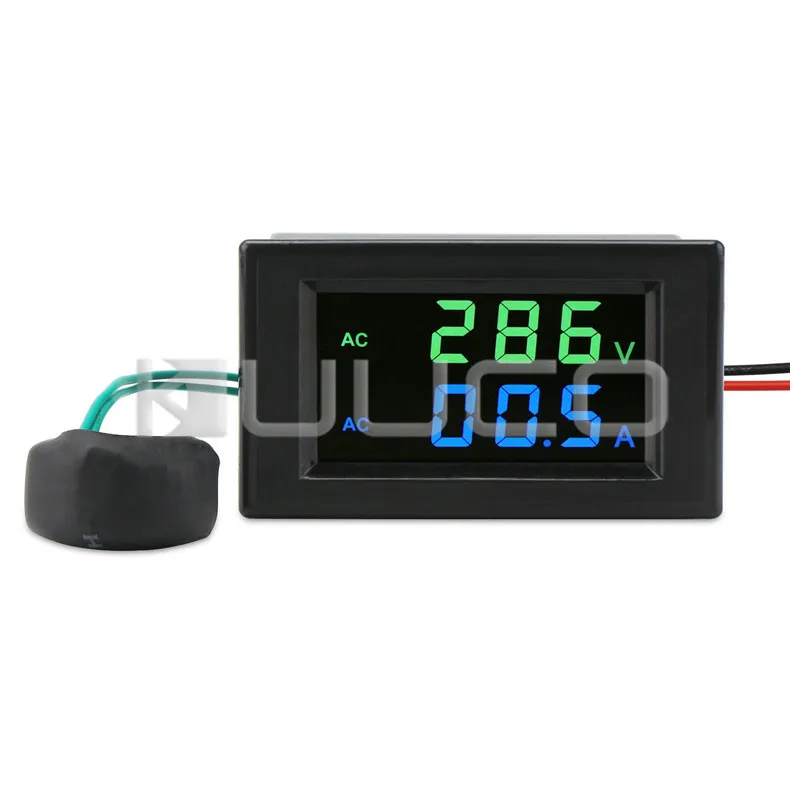 5 PCS/LOT Digital Meter AC80~300V/100A Tester/Panel Meter AC 110V 220V Voltmeter Ammeter 2in1 Monitor+Current Transformer