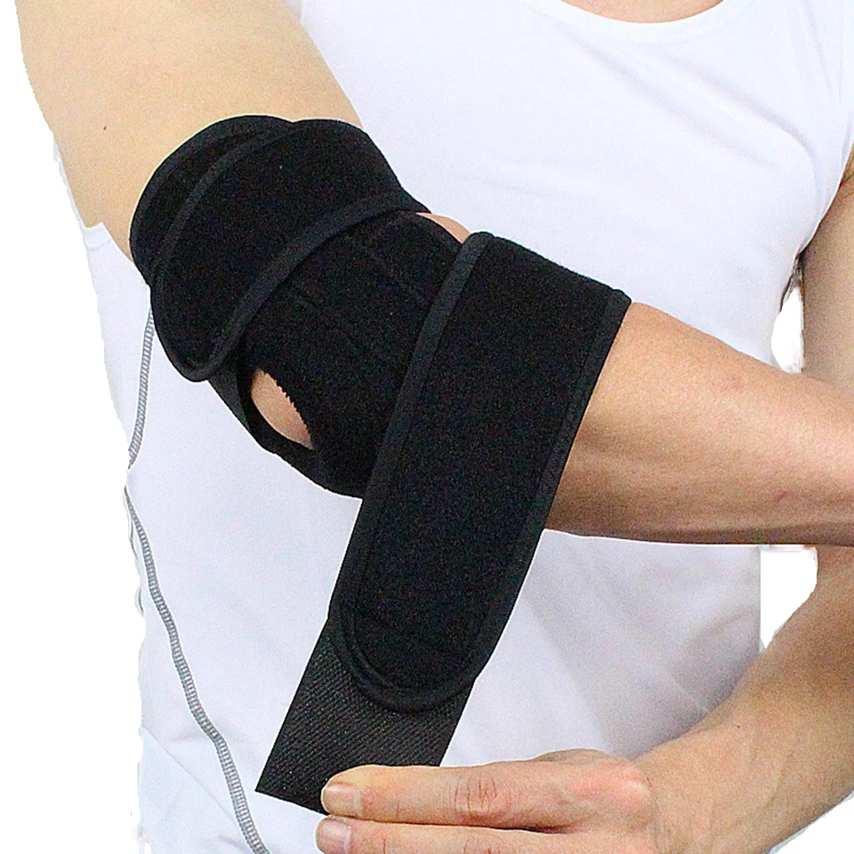 1PCS Adjustable Elbow Support Pads With Spring Supporting Codera Protector Sports Safety For Ciclismo Gym Tennis