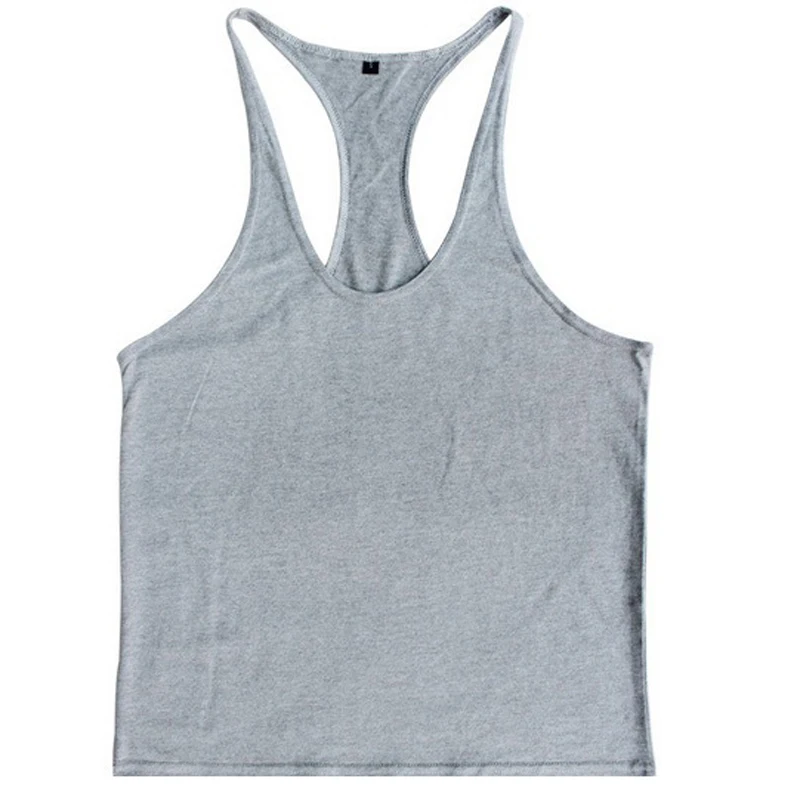 Summer Mens Vest Sport Bodybuilding Tank Tops Gym Fitness Clothing Male Solid Pure Cotton Breathable Quick Dry Undershirt M-XXL