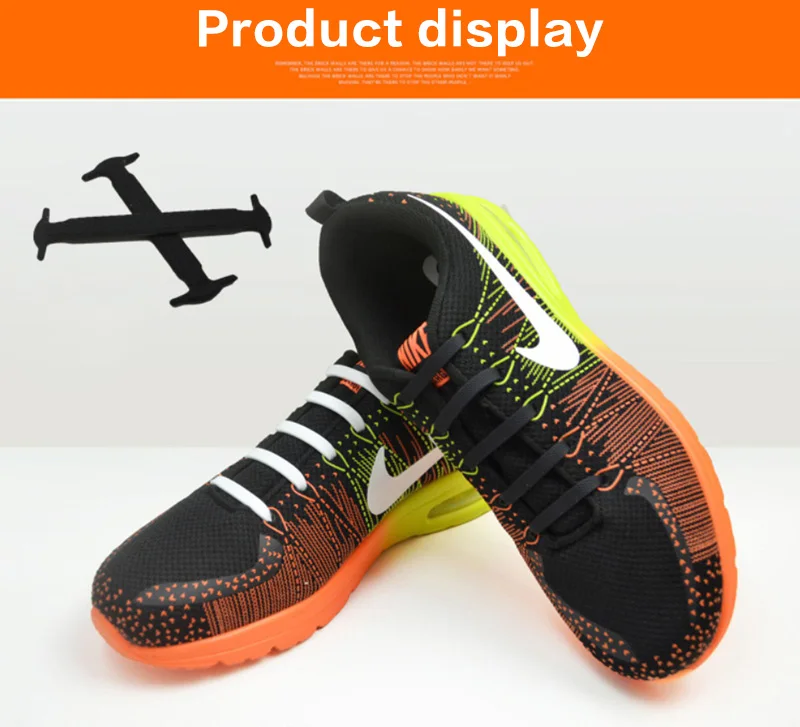 16 Teil/satz Schnürsenkel ohne Krawatte für Kinder und Erwachsene, 13 Farben, elastische Silikon-Schnürsenkel, sportliche Laufschuhe, Spitze, alle Turnschuhe passen – Detail 12