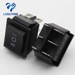 2 pcs momentary rocker switch 6 flat pins,double sides spring return to middle after released