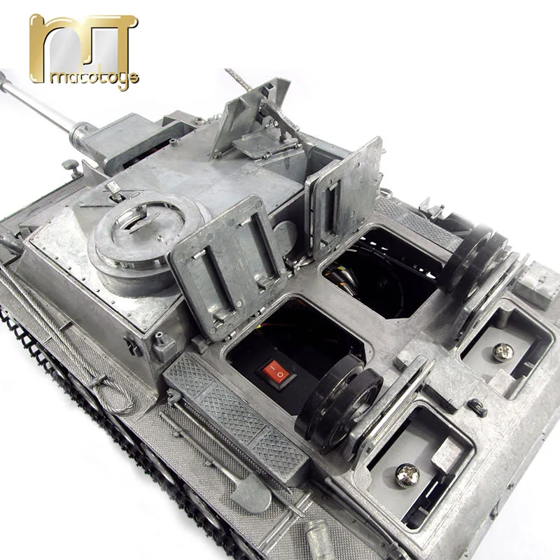 MATO Tank 1/16 Complete German Stug III 100% Metal RC Tank Infrared Recoil Barrel Version Original Metal Color RTR 1226