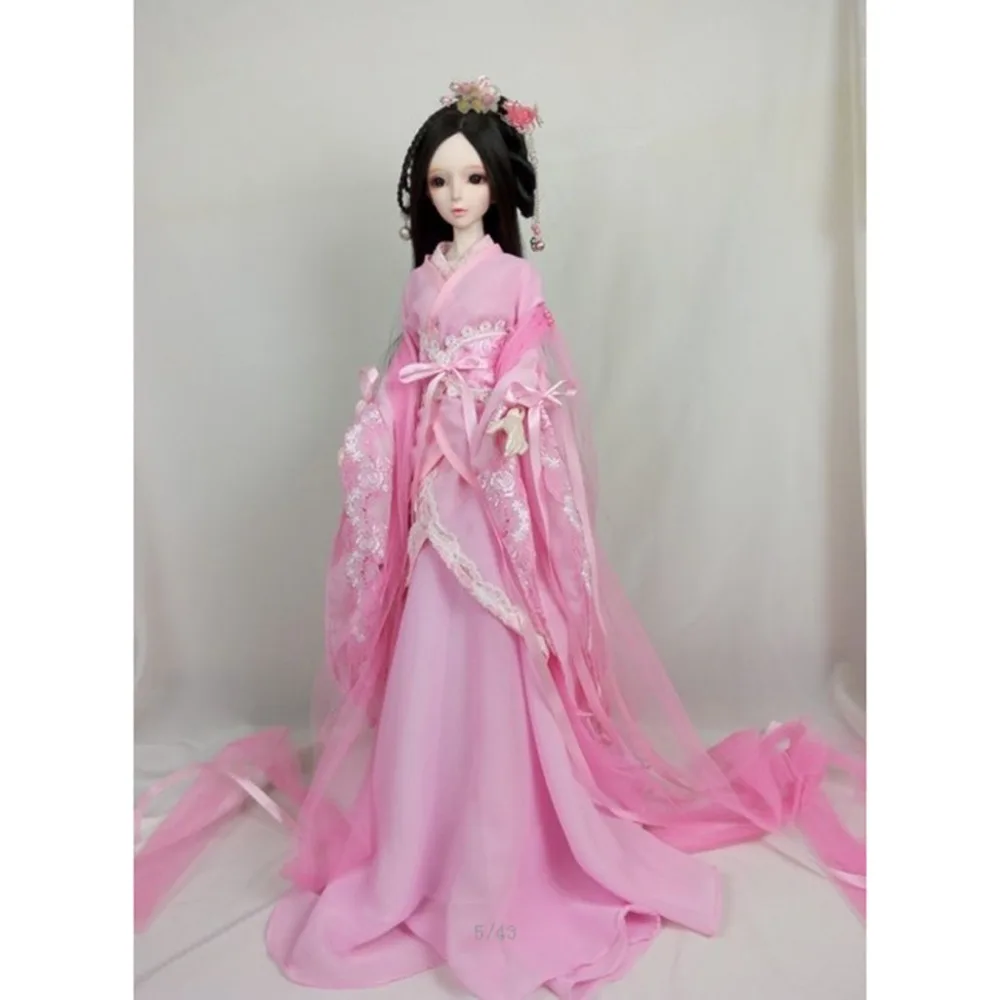 [Wamami] 699 # Roze Oud Kostuum/Jurk/Outfit Voor 1/4 Msd 1/3 Sd Aod Dz Bjd Pop