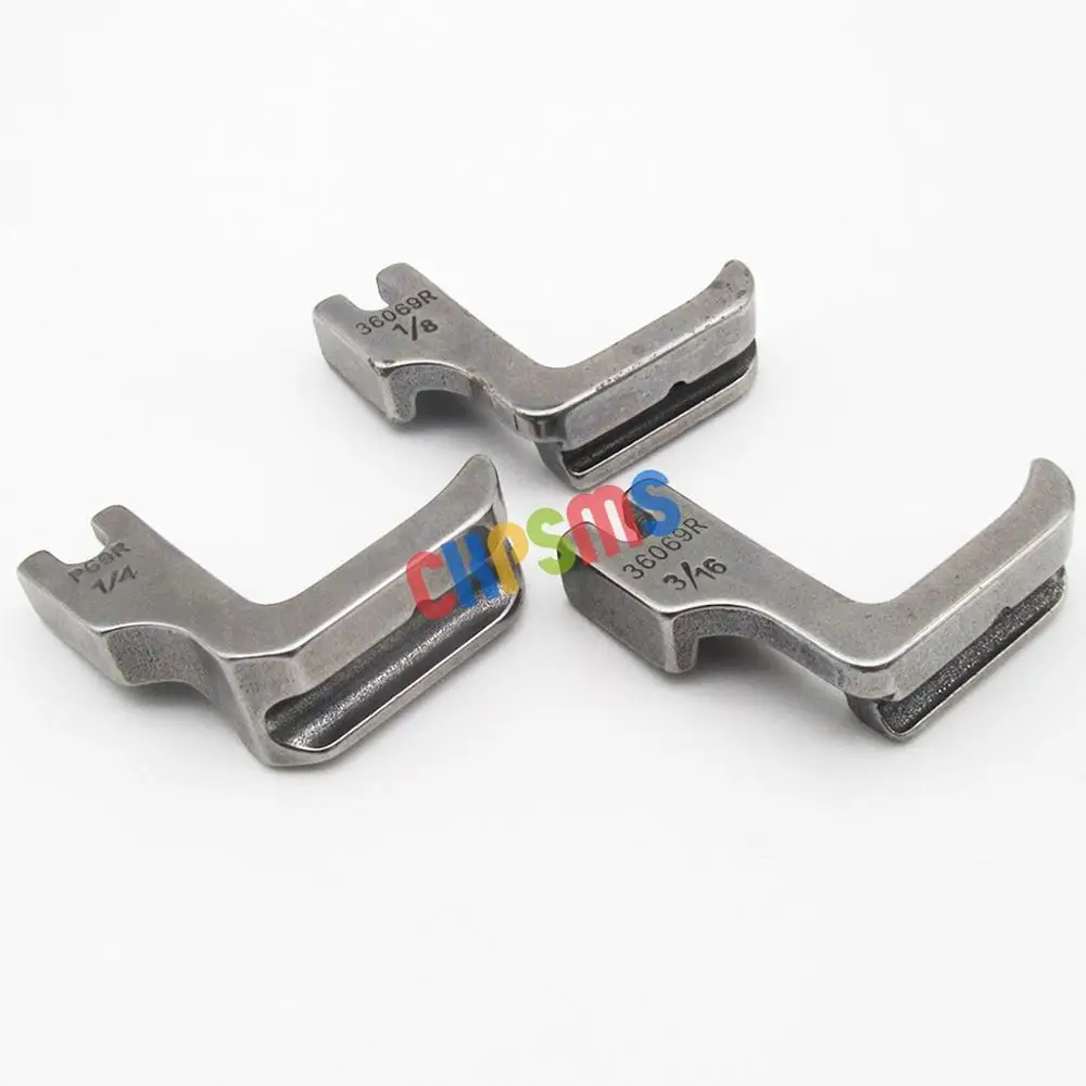 #P69R 1/8+3/16+1/4 High Shank Solid Welt  Right Piping Feet FIT FOR SINGER 20U 31-15 44 95 96 120U