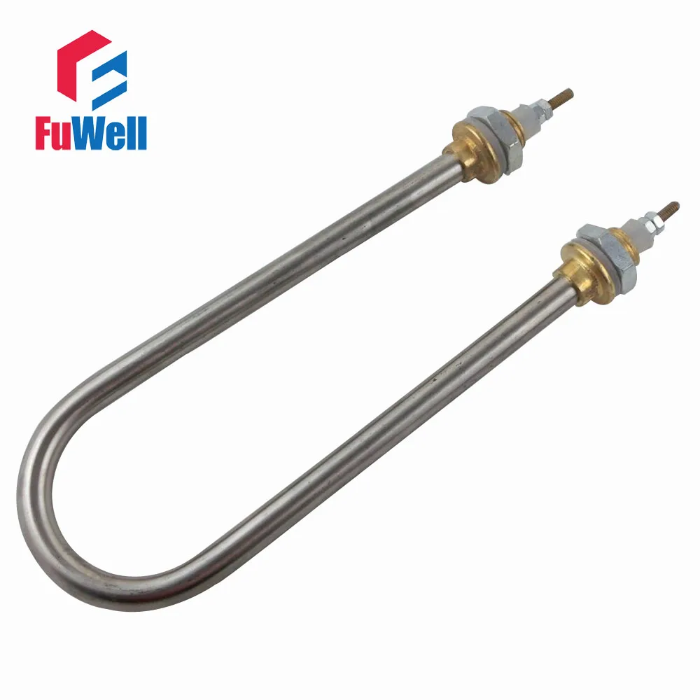 U Shaped Stainless Steel Heating Tube Element 220V 1KW Electric Water Heater Pipe for Water Heating