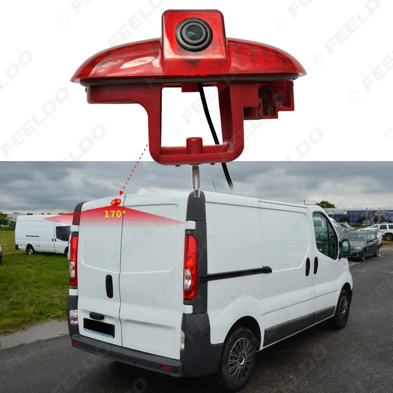 FEELDO Car Rear View Brake Light Camera For Renault Trafic Opel Combo/Vauxhall Vivaro Backup Camera #5793