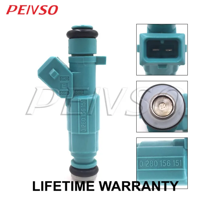 PEIVSO 4pcs 0280156151 93325236 Fuel Injector For G*M CELTA 1.4 MPFI - GASOLINA - ANO:08/03 ~ 12/06