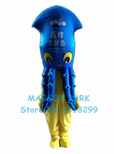 

mascot blue octopus mascot costume hot sale cartoon sea animal devilfish Tako theme anime cosplay costumes carnival fancy dress