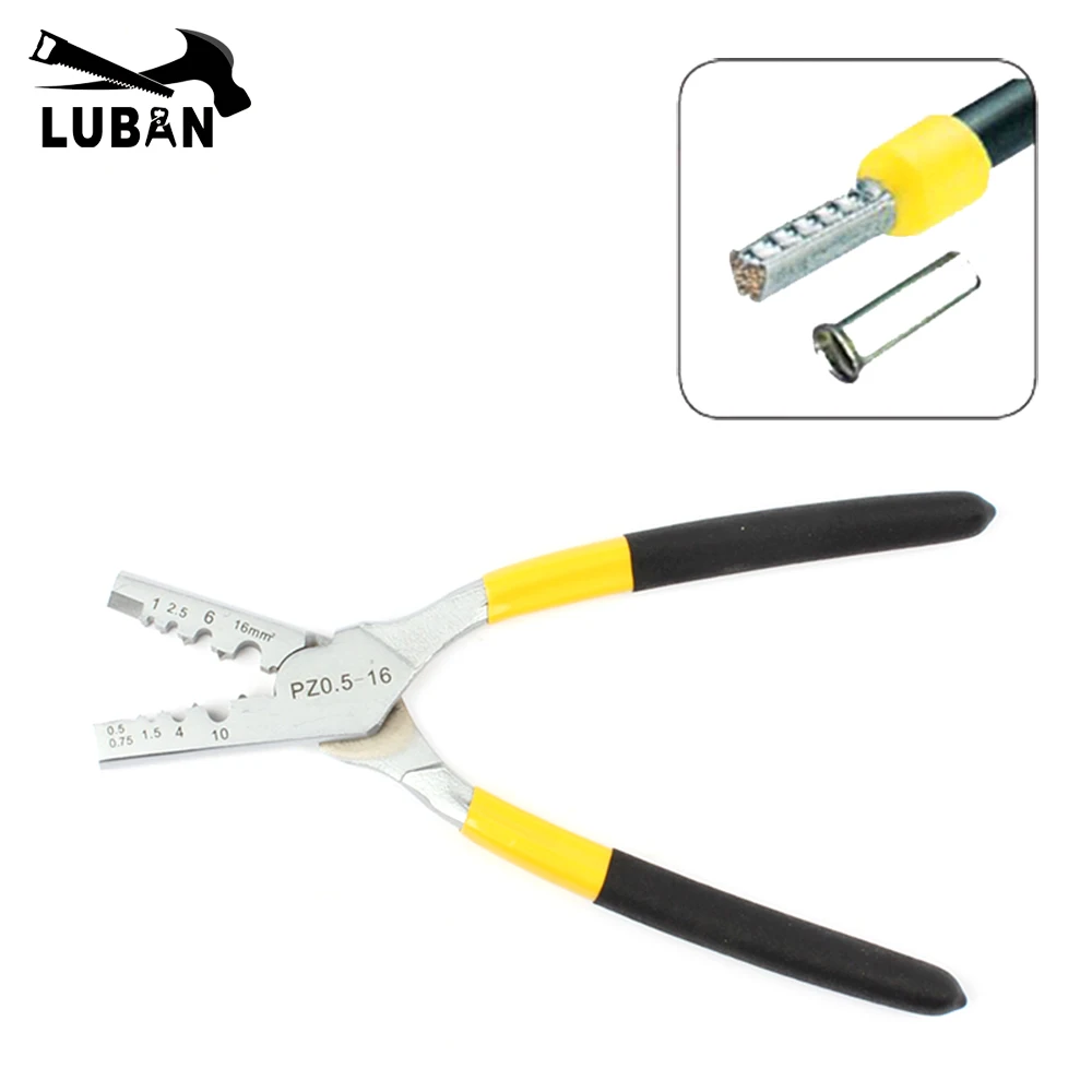 LUBAN PZ 0.5-16 GERMANY STYLE CRIMPING PILER manual tools FOR terminal 0.5-16mm2  CRIMPING PLIERS