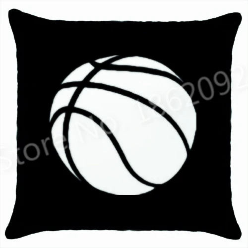 

Funny Basketball Cushion Cover Basketball Pillow Case Sports Style Basketball Throw Pillows Covers Novelty Gifts 18" Two Sides