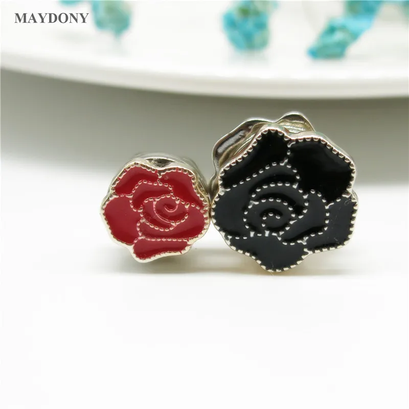 XT165 Fashion Small Size  Flower Brooches Pin Scarf Buckle Metal Muslim Headwear Abaya Khimar Magnetic Hijab Scarf Magnet