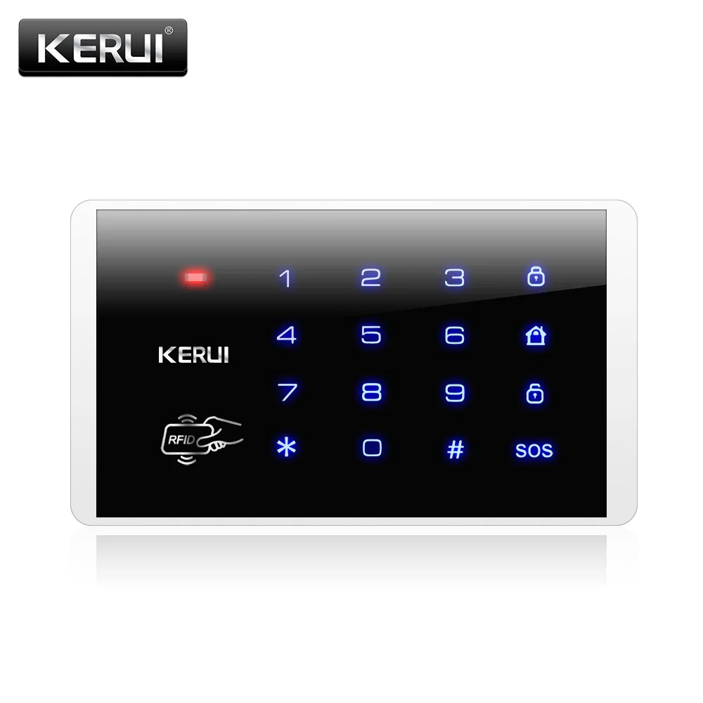 KERbiomK16-Clavier Tactile RFID Sans Fil, 433MHz, pour Système d'Alarme de Sécurité Domestique W33,W184 WAthW204 101WIFI