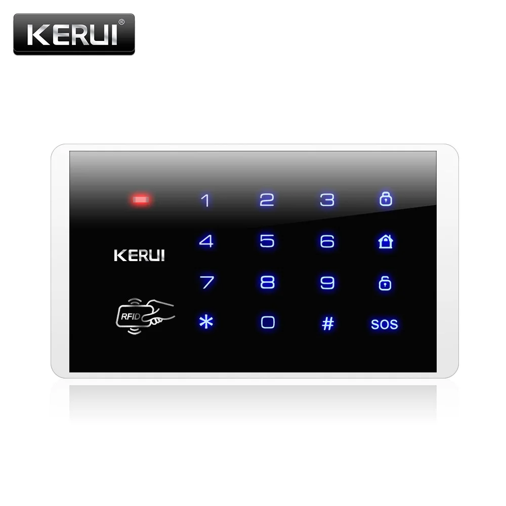 KERUI K16 433MHz Wireless RFID Touch Keyboard Keypad For W181 W184 W202 W204 GSM WIFI Home Security  Alarm System