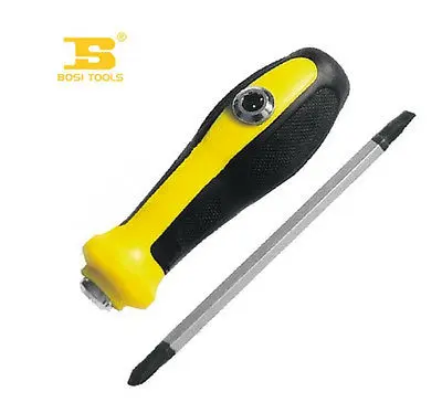 6.3 100mm Multi-purpose Screwdriver w PP+TPR Tooth shape Non-slip Handle