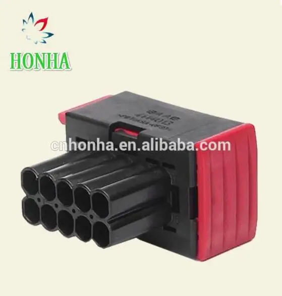 

50/100sets/lot 10 way female waterproof automotive electrical connector for wire harness with terminals and seals 1-967240-1