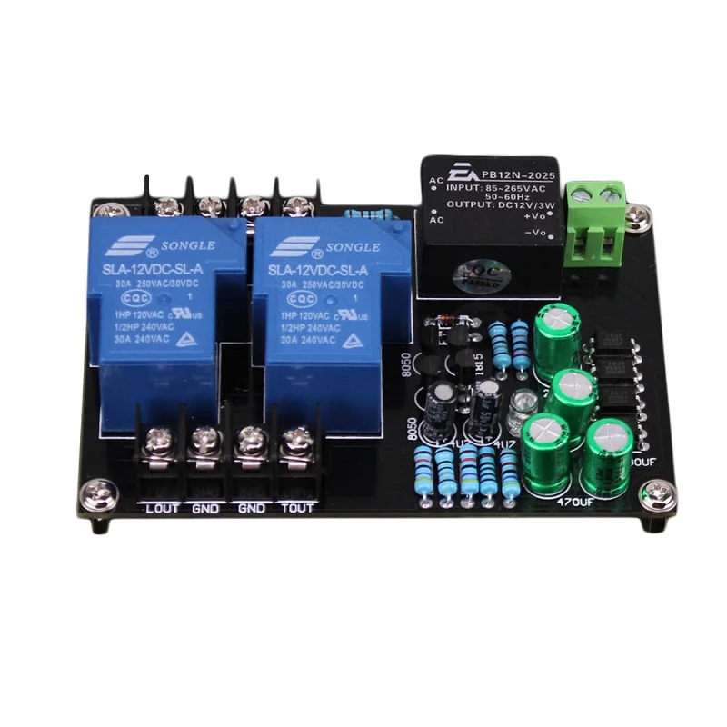 AIYIMA 900W High Power Speaker Protection Board 30A Power Protection Board 2 channels AC100V-220V for Speaker Amplifier