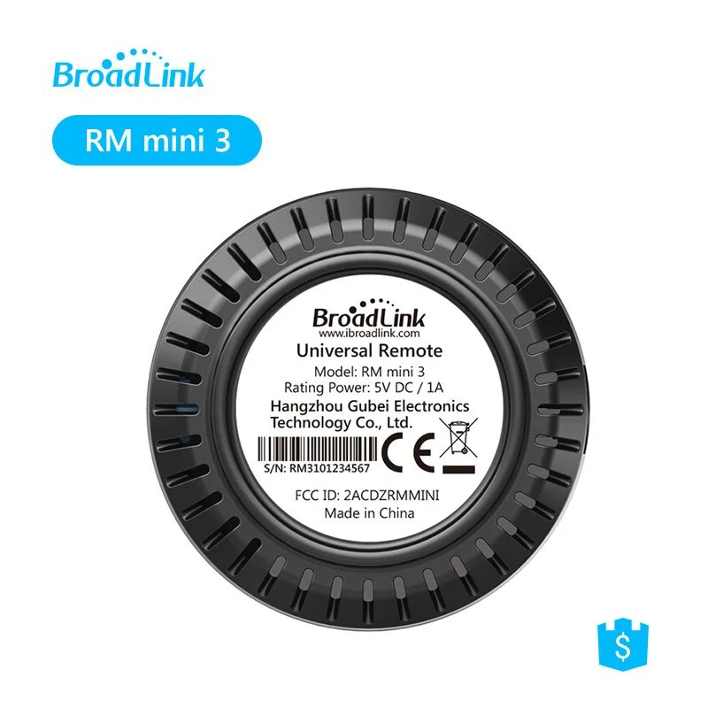 Универсальный пульт дистанционного управления BroadLink RM mini 3, Wi-Fi, инфракрасный пульт дистанционного управления, голосовое управление, решение для умного дома, ИК-передатчик