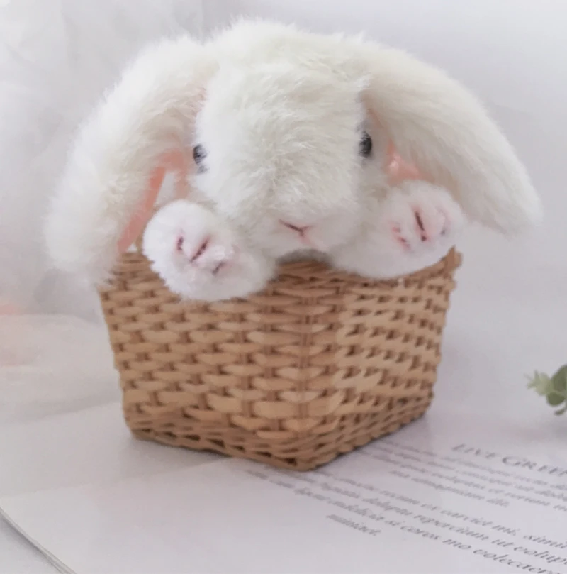 Hoge Niveau Kwaliteit Pluche Konijn Knuffel Bunny Speelgoed Echte Leven Pluche Konijn Speelgoed Pop Voor Kinderen Pluche Speelgoed Poppen home Decor