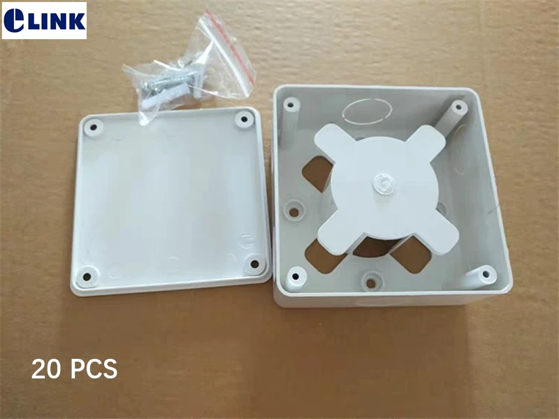 

optical cable storage box ftth reserve box fiber optic wire holder ABS white color factory ELINK 20pcs