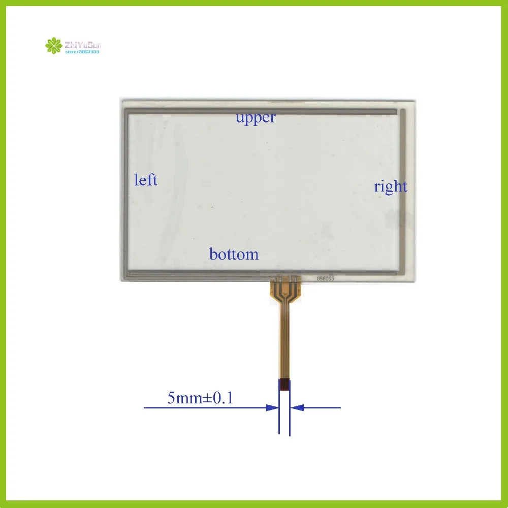 Zhiyusun-sensor de toque 056005mm * 87mm, painel de vidro com 4 linhas de 141 polegadas, compatível com gps e carro