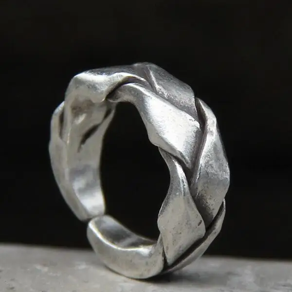 NEW 100% 925 Silver Ring Thai Silver Ring Adjustable Vintage Sterling Ring Made in Thailand