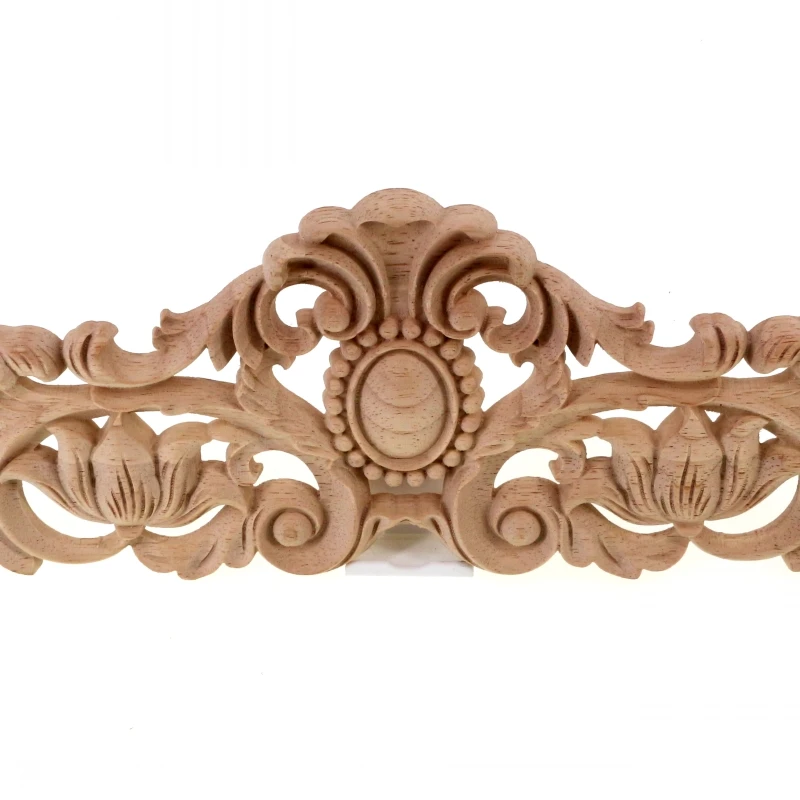 RUNBAZEF Corner Decal Wood Applique Frame Wall Door Woodcarving Figurines Vintage Home Decor Decoration Accessories Furniture