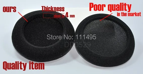 Bộ 10 Đôi Tất 50Mm Xốp Đệm Tai Nút Tai Nghe Bằng Gối Đệm Cho Tai Nghe Sennheiser PX100 PC130 PC131 PX80 Tai Nghe