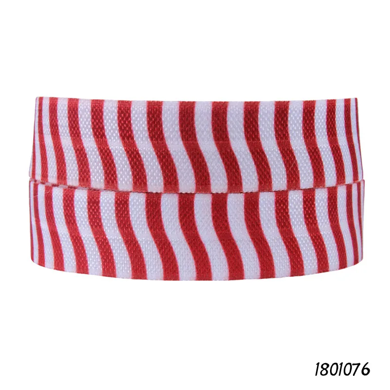 

FLRA FOE July 4th red stripe elastic ribbon for baby headband