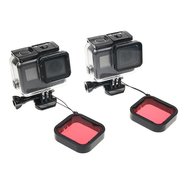 Сенсорный задний дверной водонепроницаемый чехол, аксессуары для камеры, водонепроницаемый корпус/фильтр для дайвинга/вставки против запотевания для GoPro Hero 7, 6, 5, черный