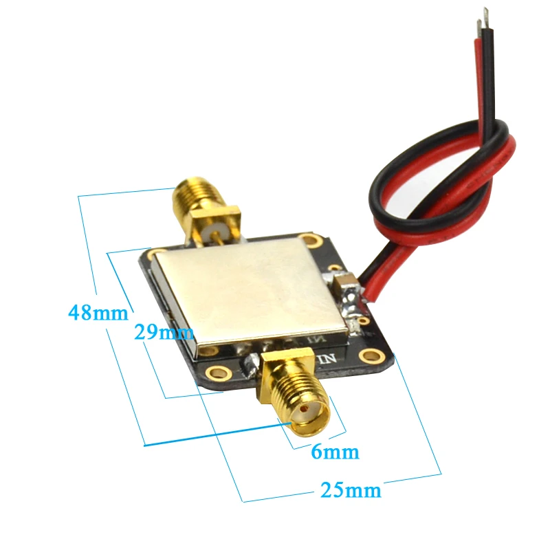 وحدة مكبر للصوت منخفضة الضوضاء ، 0.01-2000 ميجا هرتز ، 2 جيجا هرتز LNA ، النطاق العريض RF ، VHF/UHF ، كسب 32 ديسيبل