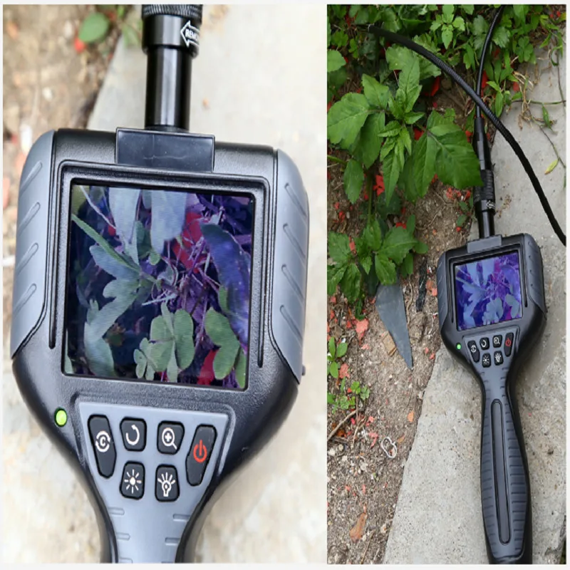 2.7 インチ TFT 液晶ディスプレイカメラボアスコープ高品質産業用車内視鏡レンズサイズ直径 5.5 ミリメートル 6 LED ボアスコープ