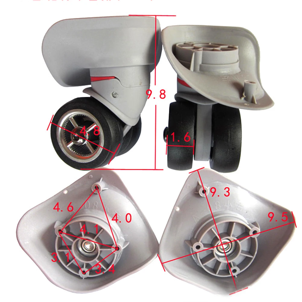 A08 Replacement Luggage Wheels for Suitcases Repair Hand Spinner Caster Wheels Travel Suitcase Parts Accessories Luggage Wheel