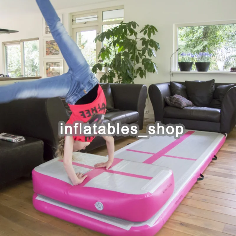 Inflatable Air Track Gymnastics Training Set Cheerleading Air Track Tumbling Usato Air Tumble Track