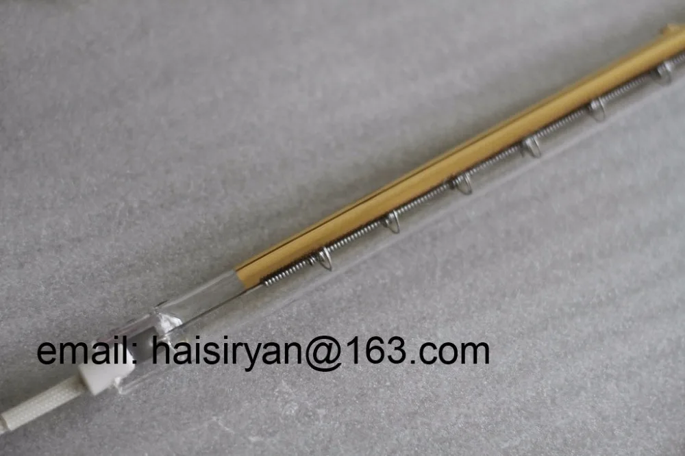 

180 degree white/gold plated short wave IR emitter halogen lamps quartz heater element infrared heating tube for drying paint