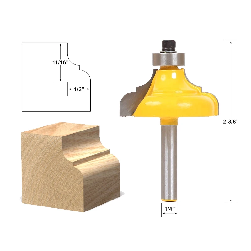 1pcs Classical Ogee Edging and Molding Router Bit Large - 1/4