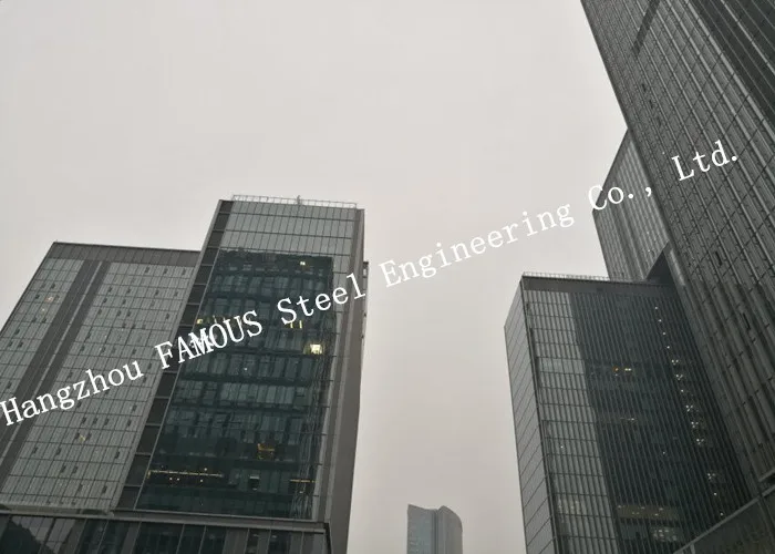 

Hidden Framed Tempered Double Layer Glass Curtain Wall High Rise Steel Building EPC Project