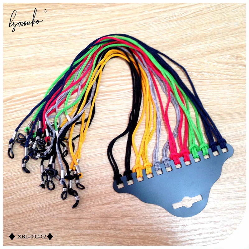 Lymouko 12pcs/Lot Multicolor Nylon Glasses String Cord Holder Sunglasses for Tavel Eyeglasses Lanyard Neck Rope Strap