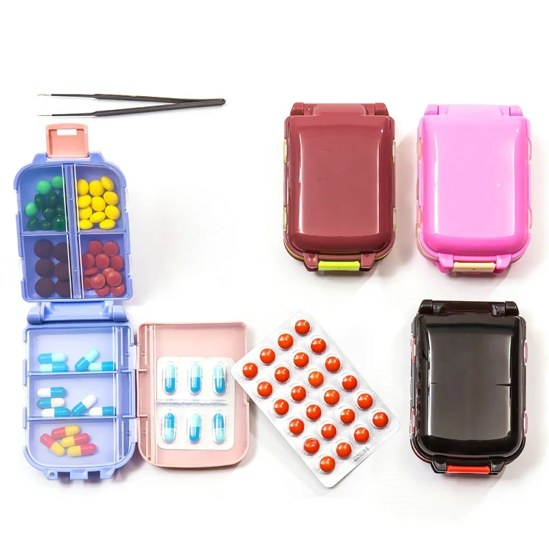 Portable Travel Medicine Box Medicina Container Pills Case Storage A Week Capacity 3 Layers Multi Category Pill Cute Dispensing