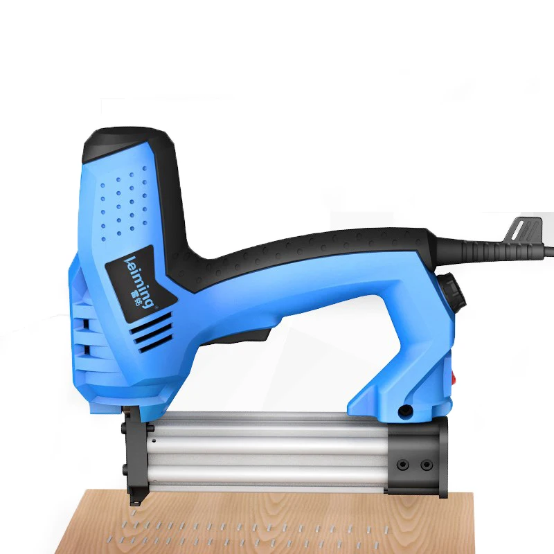 220V Electric Straight Nail Gun U-Type Nail Dual-Use Staple Gun Woodworking Tool