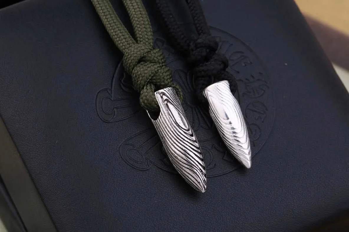 Stylish Men Women Bullet Necklace Pendant Lovers Necklaces  Jewelry Stainless Steel Jewelry Holiday Gift Gift for Men Daily Wear