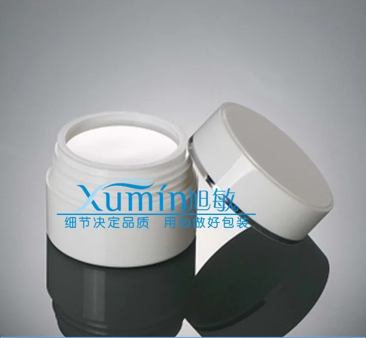 

50pcs Wholesale 30G white Cream Jar, 30 g Plastic Cosmetic Container with Screw Cap, 1 ounce Empty PP container manufacturers