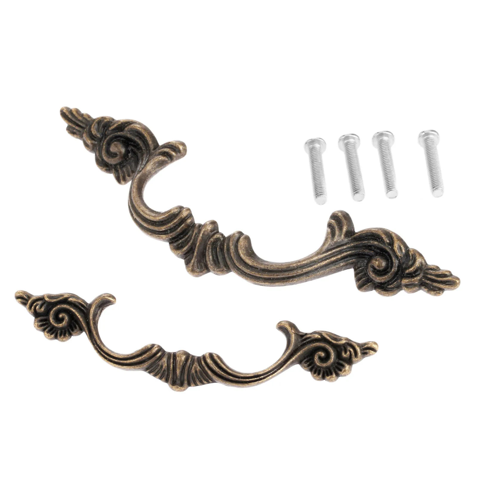 1Pc 64mm 97mm Antique Furniture Handle Cabinet Knobs and Handles Drawer Kitchen Door Pull Cupboard Handle Furniture Fittings