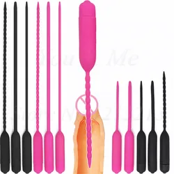 NEW 10 Speed Long Urethral Vibrator Catheter Penis Plug Sex Toys for Men Vibrating Urethra Sound Dilator Massager Dildo Vibrator