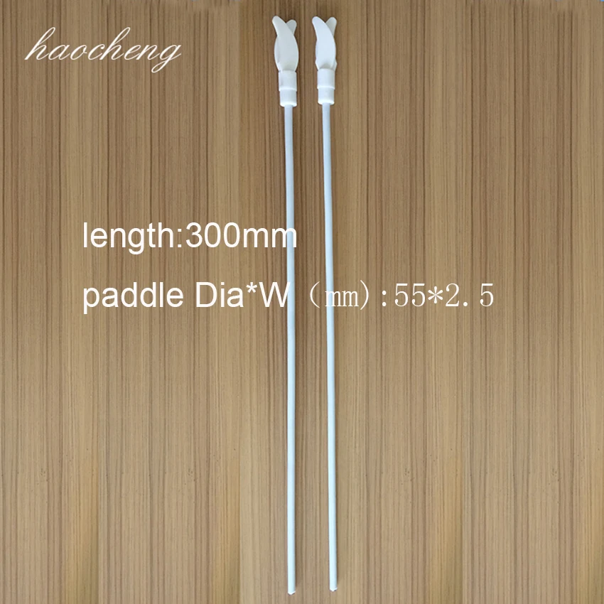 300mm Lab Equipment PTFE Magnetic Stir Bar with Two Foldable Blades